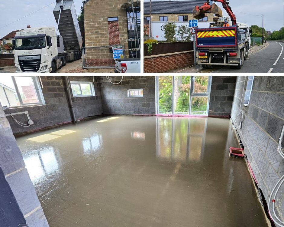 liquid screed for underfloor heating