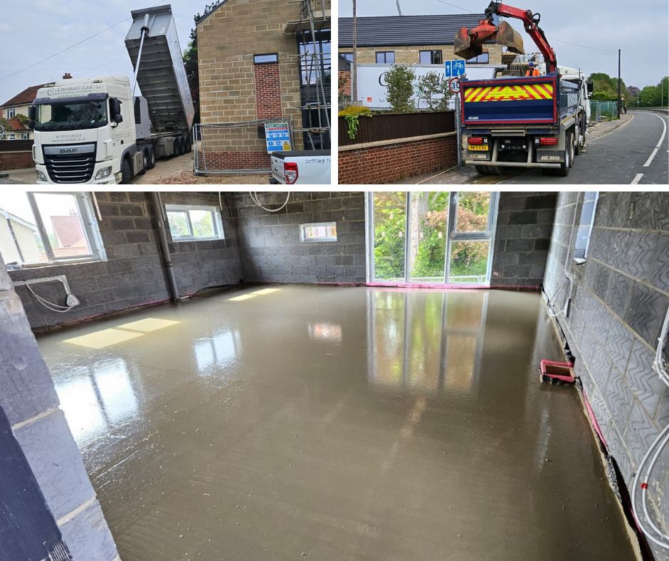 liquid screed for underfloor heating